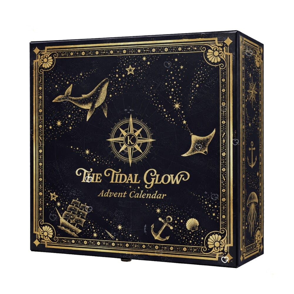 Korean Skincare The Tidal Glow Advent Calendar 2026 closed box on a white background