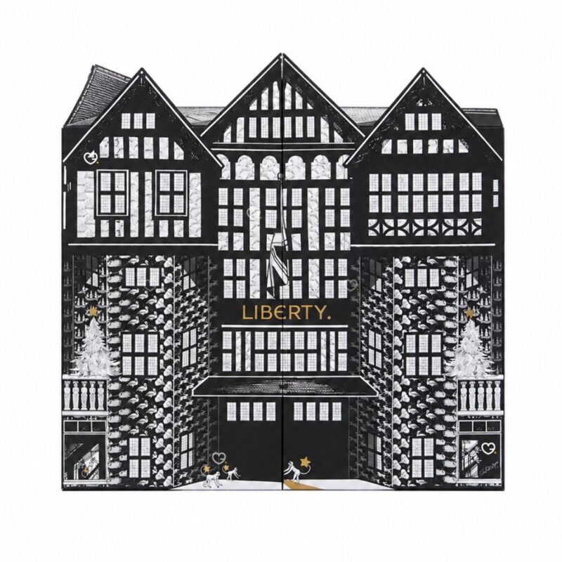 Liberty Men's Advent Calendar 2026 closed box in Liberty Evelyn Trail print
