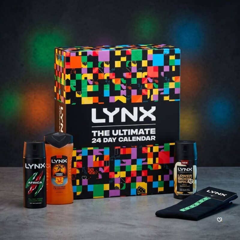 Lynx Advent Calendar 2026 with Africa and Excite body washes and body sprays