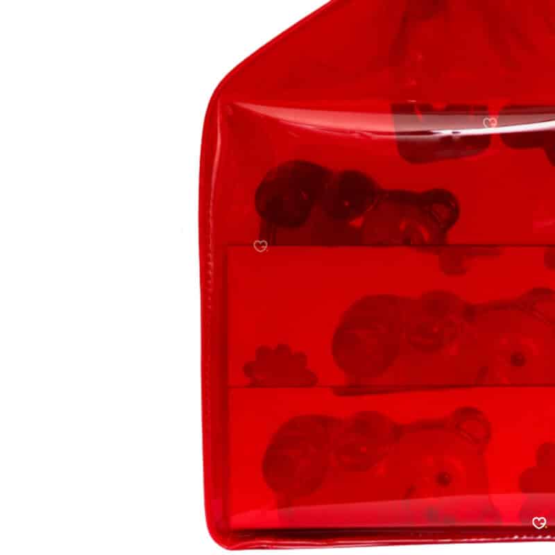 MiiN Cosmetics 2026 advent calendar boxes seen through the red vinyl tote