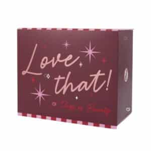 Marks & Spencer Beauty Advent Calendar 2026 candy-striped keepsake box on a white background