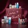 Marks & Spencer Beauty Advent Calendar 2026 box with its beauty products on a burgundy background
