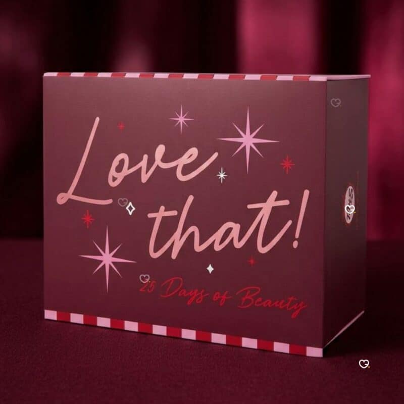 Marks & Spencer Beauty Advent Calendar 2026 candy-striped closed keepsake box