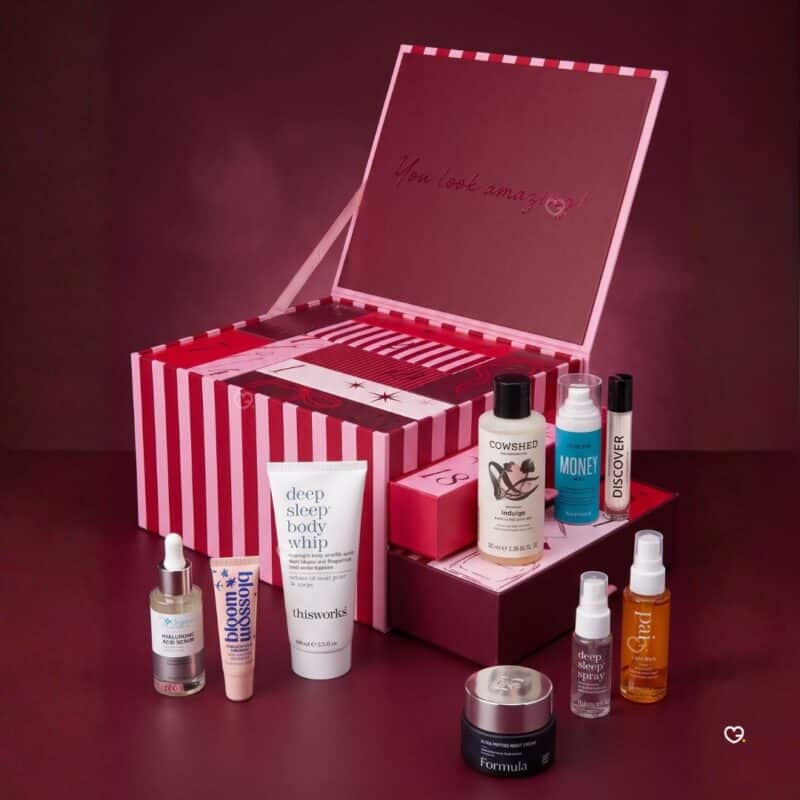 Marks & Spencer Beauty Advent Calendar 2026 open with a selection of beauty products