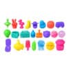 NeeDoh Advent Calendar 2026 all 24 mini NeeDoh squishies laid out