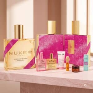 Nuxe Advent Calendar 2026 boxes with a selection of skincare minis