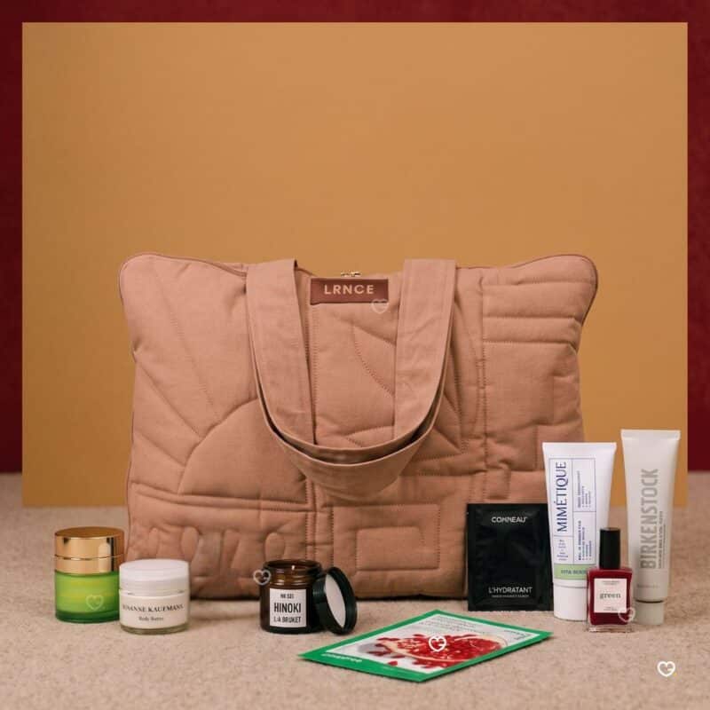 Oh My Cream x LRNCE advent calendar 2026 pouch with clean beauty products