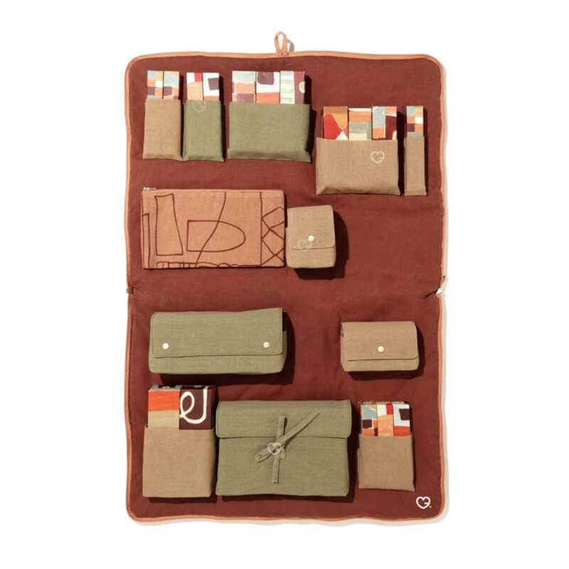 Oh My Cream advent calendar 2026 LRNCE wall pocket organiser unfolded