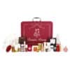 All 25 products of the Revolve Advent Calendar 2026 laid out beside the box