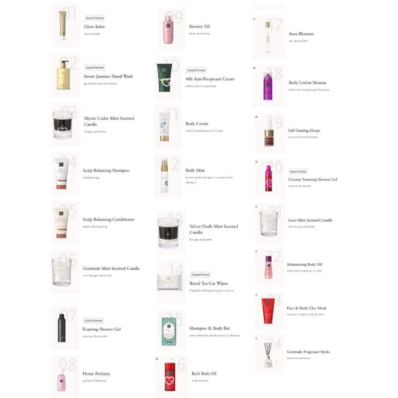 Rituals Premium Advent Calendar 2026 the 24 numbered advent doors