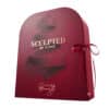 Sculpted By Aimee Advent Calendar 2026 closed box three-quarter view with burgundy ribbon