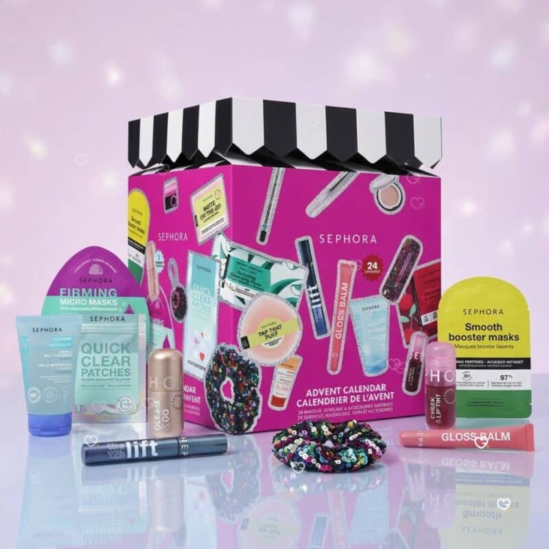Sephora Collection Advent Calendar 2026 contents spread out