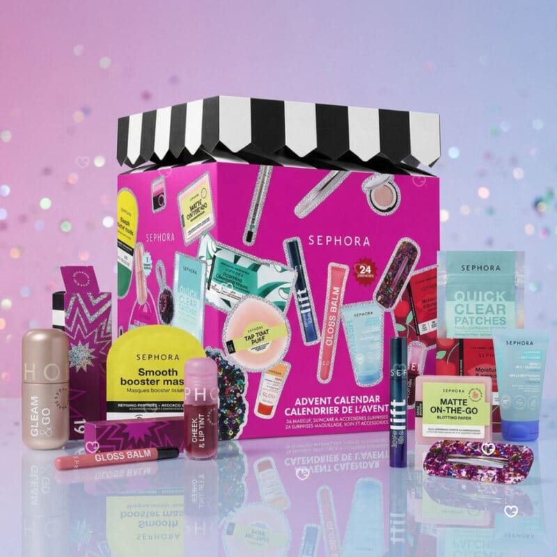 Sephora Collection advent calendar 2026 box with skincare and makeup