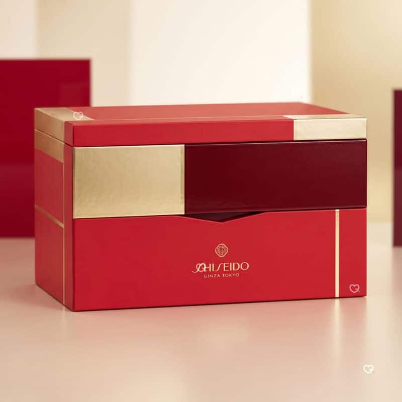 Shiseido Advent Calendar 2026 two-drawer box with facial skincare products