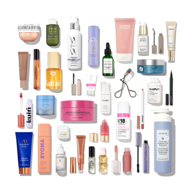 Space NK Advent Calendar 2026 full beauty product line-up, flat lay