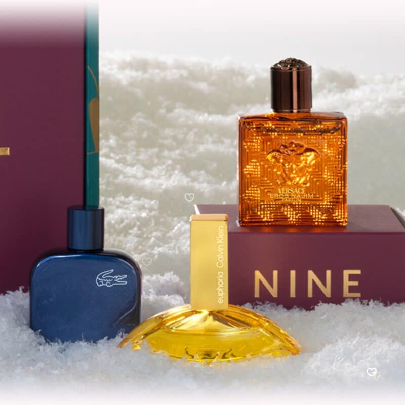 The Perfume Shop Advent Calendar 2026 men's fragrances including Versace Eros and Lacoste