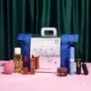 3INA Advent Calendar 2026 silver box with the makeup laid out in front