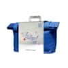 3INA Advent Calendar 2026 The Advent Bag closed in its electric-blue tote