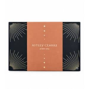 Astley Clarke Advent Calendar 2026 closed box with navy and copper sleeve