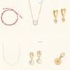 All 12 gold-plated silver jewellery pieces from the Astley Clarke advent calendar