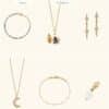 Full contents of the Astley Clarke advent calendar 2026, twelve jewellery pieces