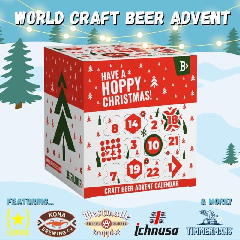 Breweries featured in the BeerHunter Advent Calendar 2026 including Lervig, Kona and Westmalle