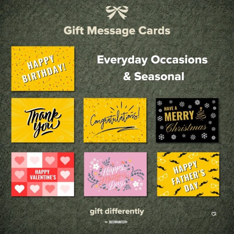 BeerHunter gift message cards for the Advent Calendar 2026