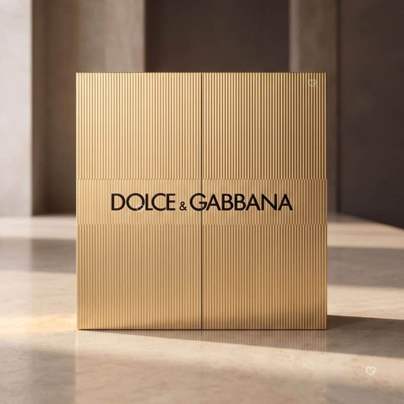 Dolce & Gabbana Advent Calendar 2026 gold ribbed gift box