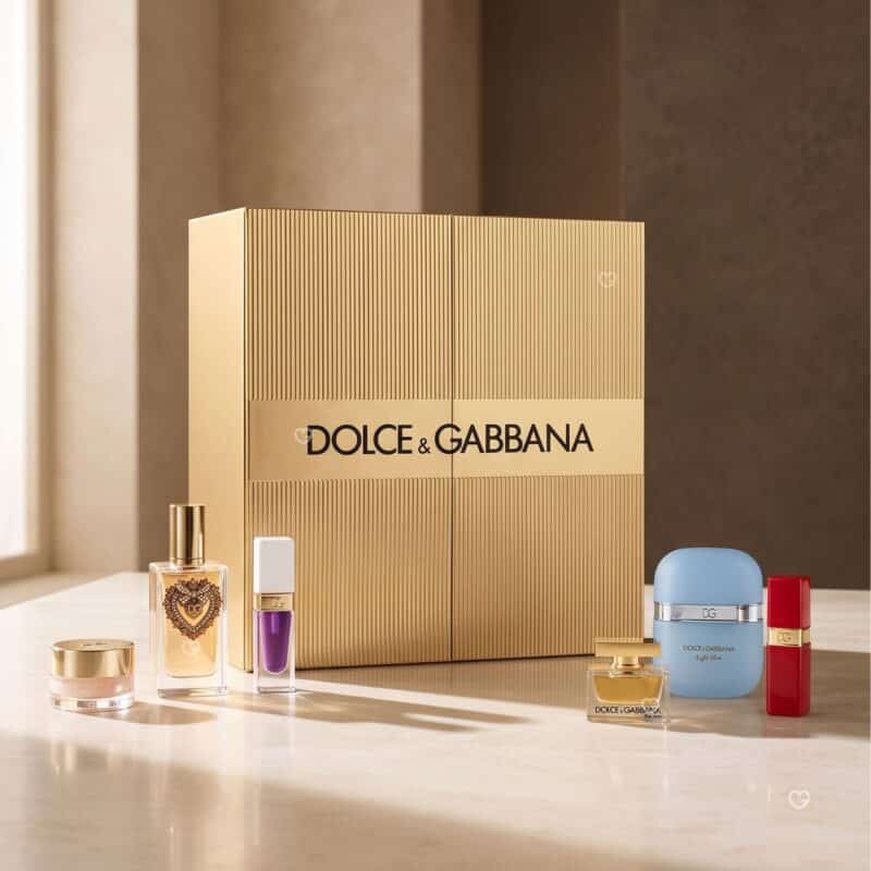 Dolce & Gabbana Advent Calendar 2026 key fragrances and make-up products