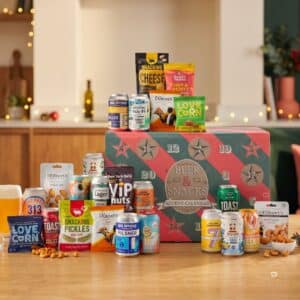John Lewis beer advent calendar 2026 contents in a festive kitchen