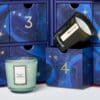 Close-up of candles in the John Lewis Candle Advent Calendar 2026