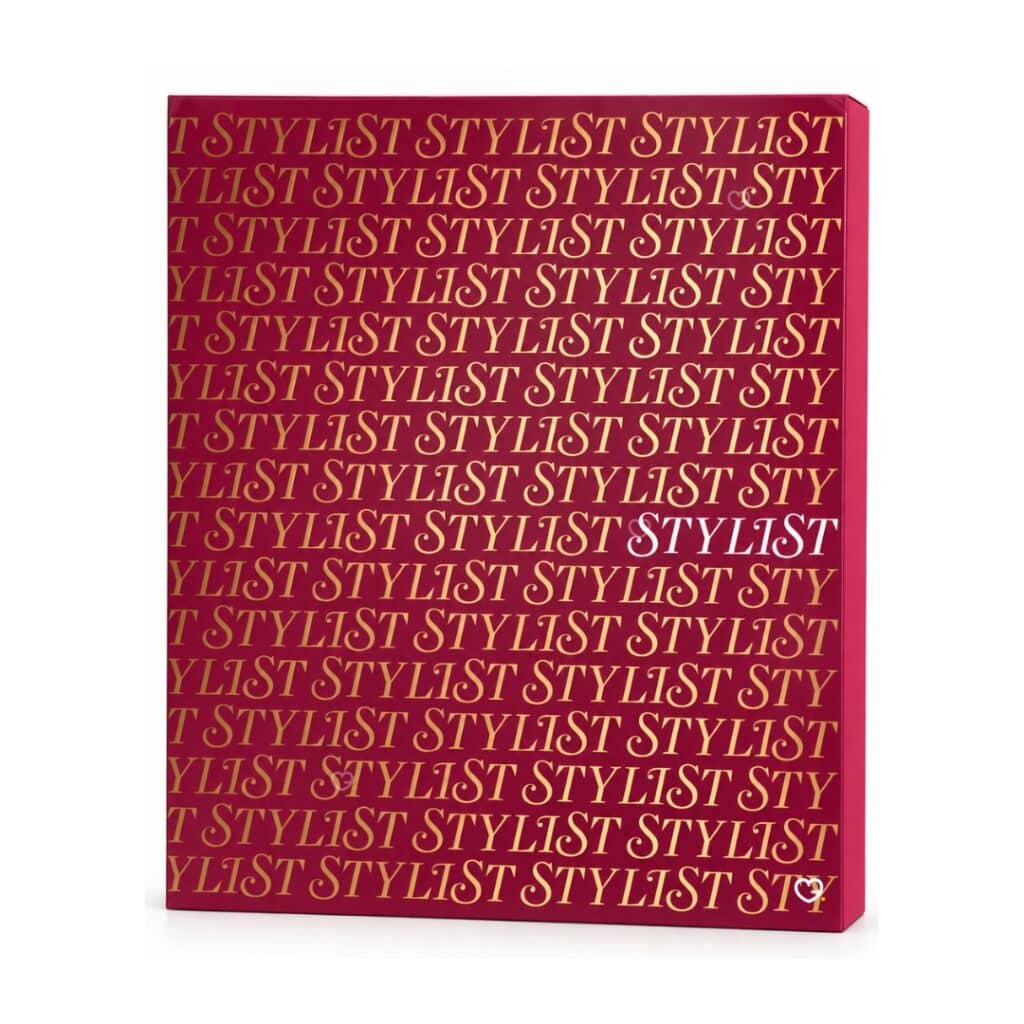 Stylist x Latest in Beauty Advent Calendar 2026 closed red drawer box