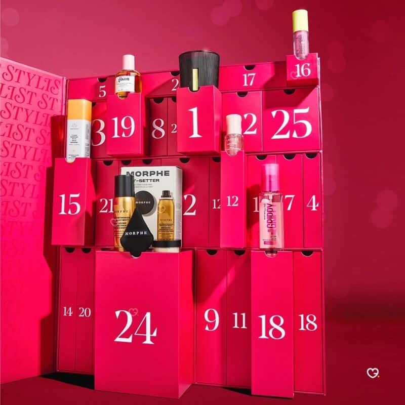 Latest in Beauty advent calendar 2026 open numbered drawers
