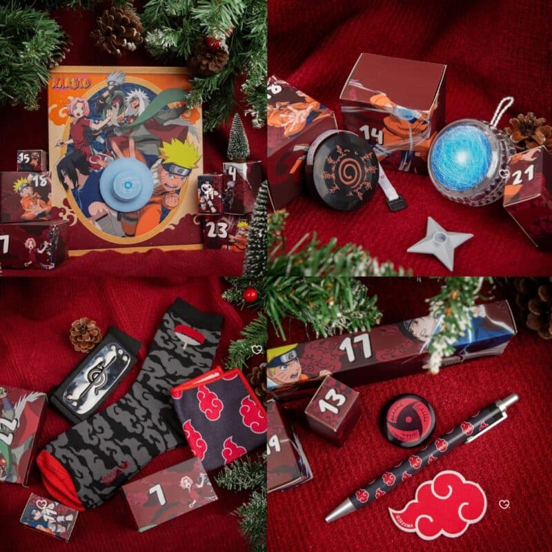 Naruto Cinereplicas advent calendar 2026 as a festive Christmas gift