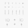 The full set of silver-plated earrings from the Orelia ear stacking advent calendar 2026 laid flat