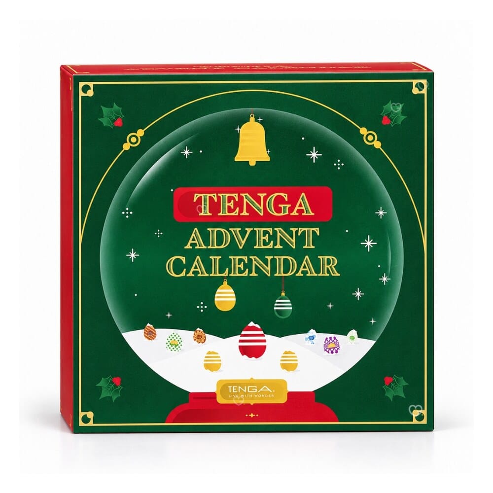 Tenga Advent Calendar 2026 box, closed, on a white background