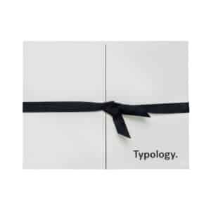 Typology Advent Calendar 2026 closed box on a white background