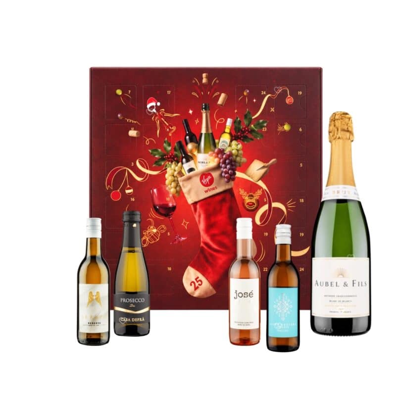 Mini 187ml wine bottles from the Virgin Wine Advent Calendar 2026