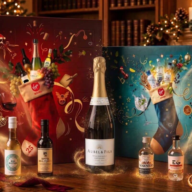 Virgin Wine and Gin Advent Calendar 2026 versions side by side