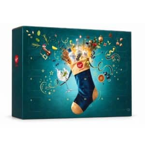 Virgin Wines Gin Advent Calendar 2026 closed box with 24 numbered doors