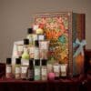 William Morris Advent Calendar 2026 products displayed on burgundy velvet