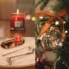 Yankee Candle lit votive candle, snuffer and exclusive 2026 bauble from the advent calendar
